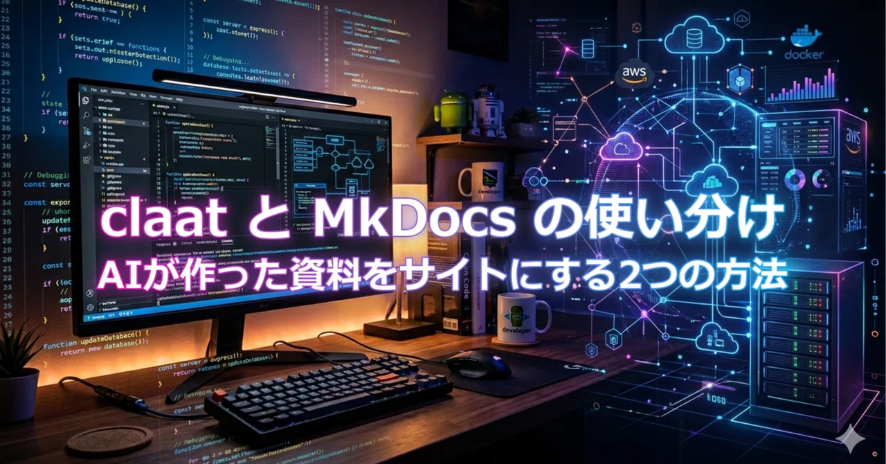 claatとどう違う？ AIの資料をまとめて1つのサイトにする【MkDocs入門・Windows対応】｜やまと