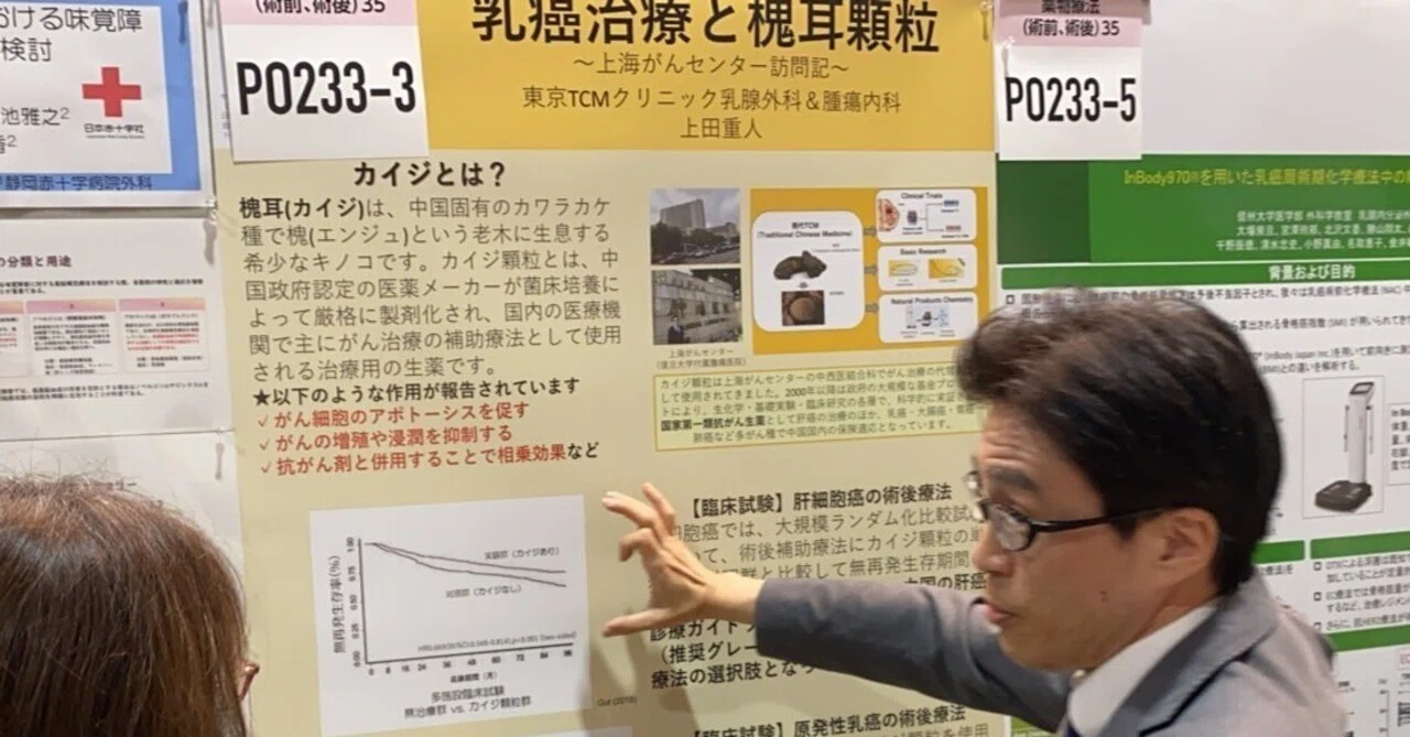 乳癌治療と槐耳顆粒」日本乳癌学会総会(2026)で報告しました！｜上田重 