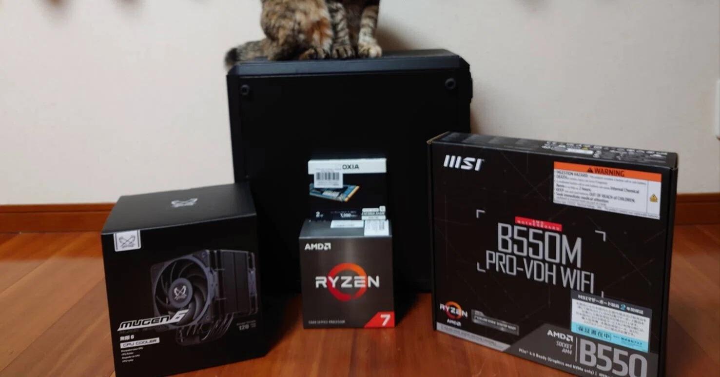 Core i7-6700KからRyzen 7 5700Xへ。10年使った自作PCを約5万円で延命