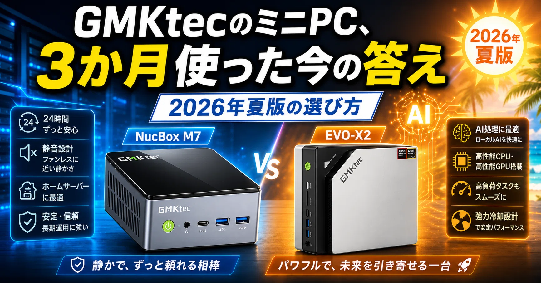 GMKtecのミニPC、3か月使った今の答え｜2026年夏版の選び方｜暮らしを