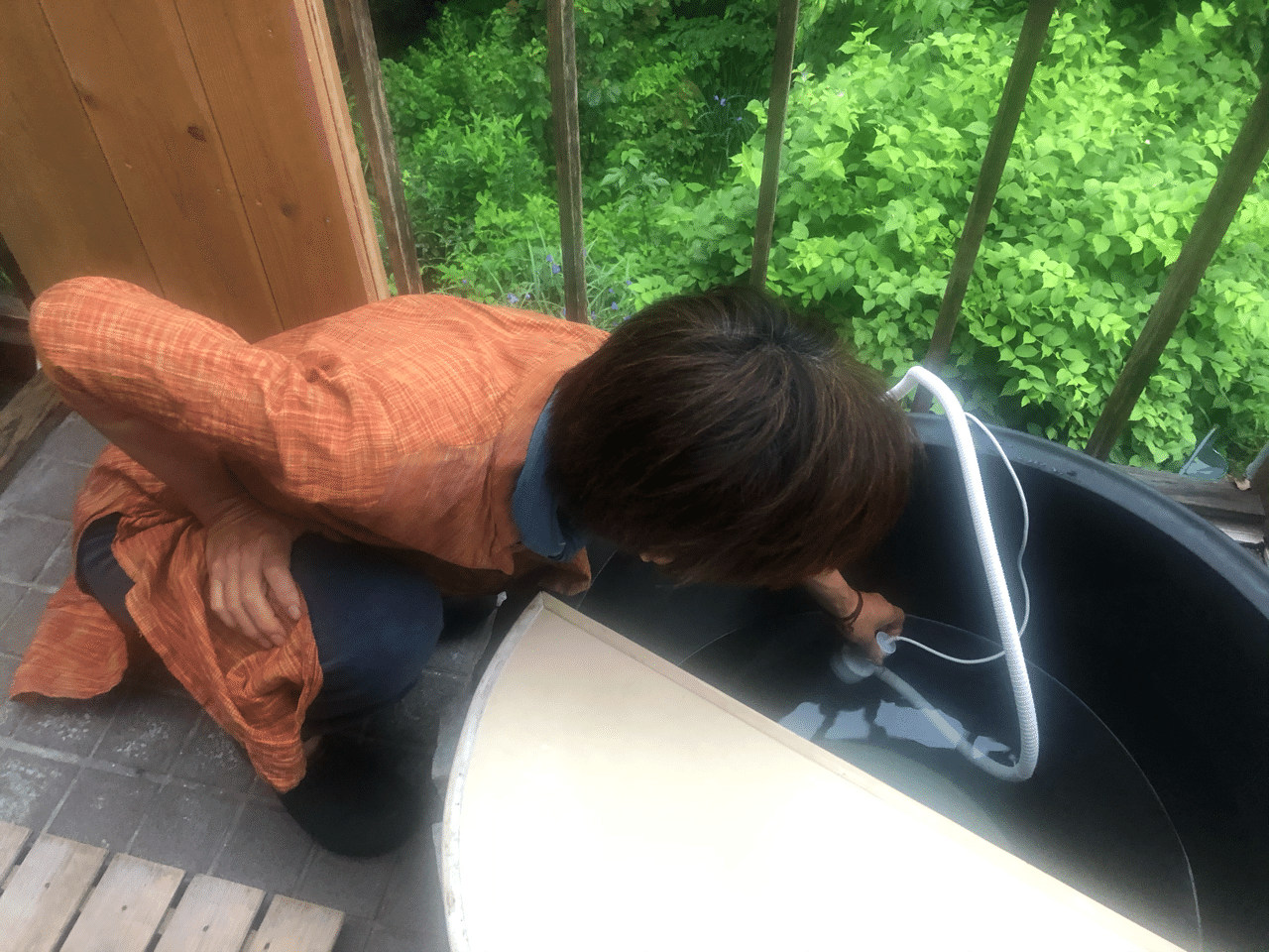 風呂の残り湯を使う洗濯機 Shanthi Usui Note