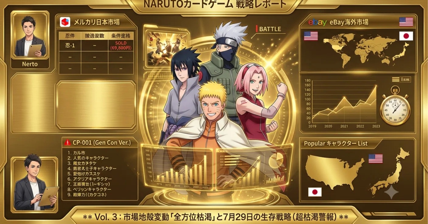 NARUTOカード】言い値すら通過点？メルカリで始まった「当時物・大会 