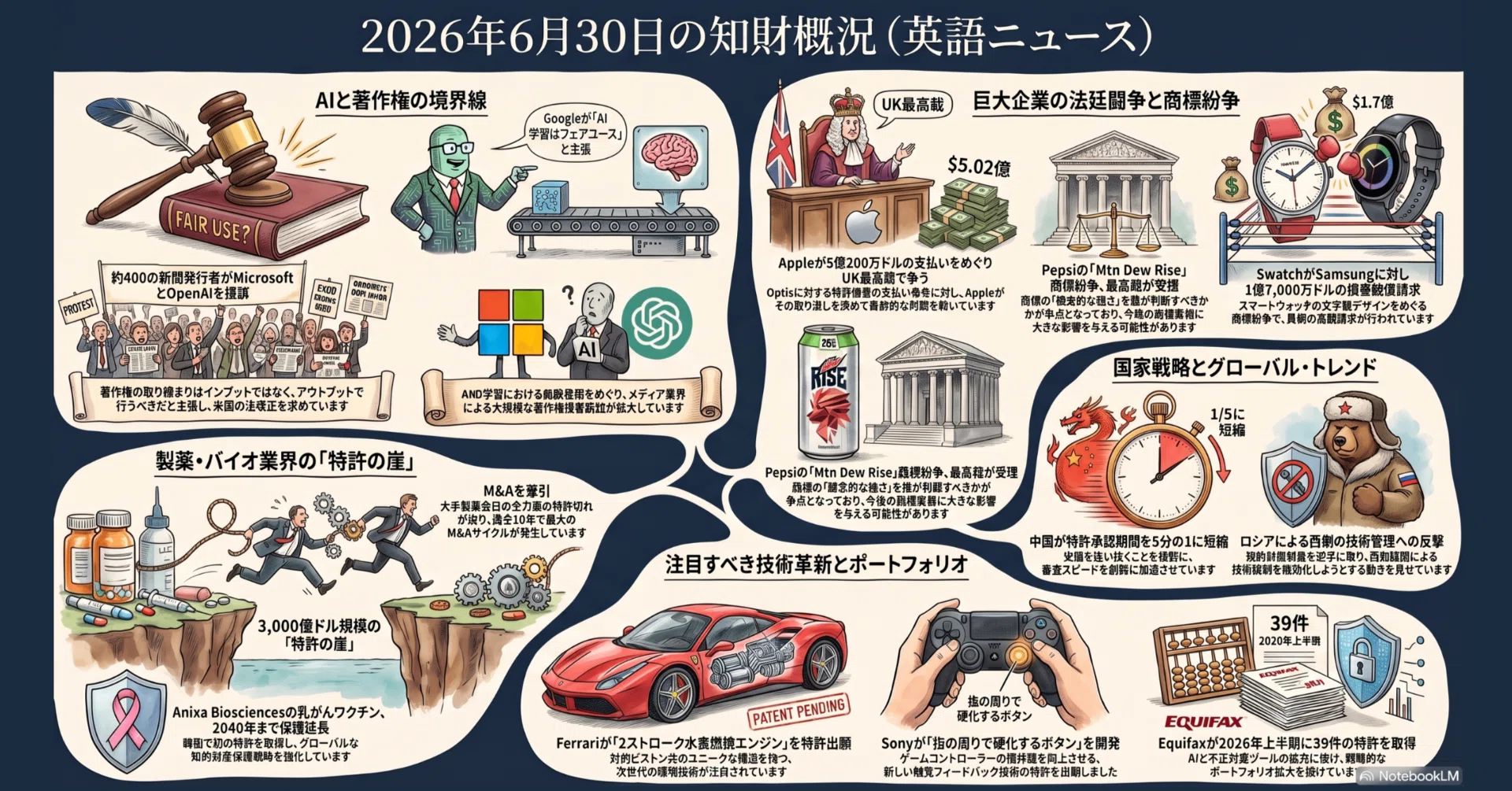 パテサロデイリー【昨日の英語知財ニュース】 2026年7月1日号