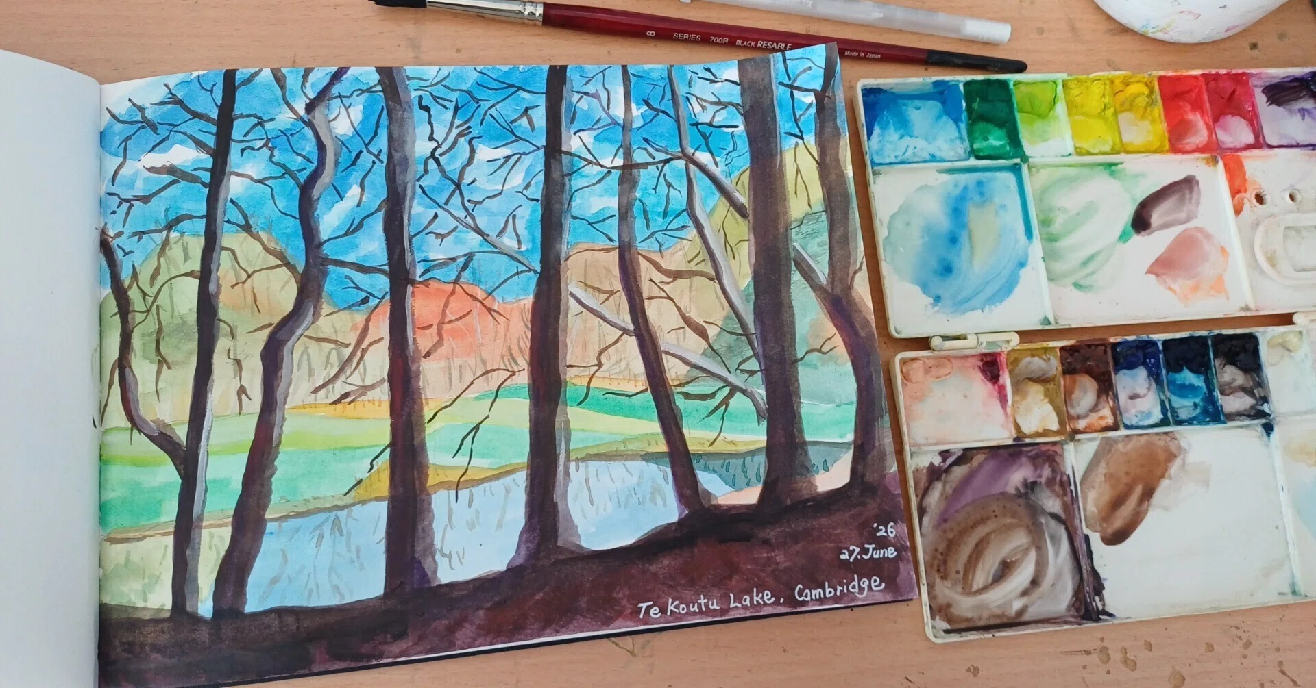 Landscape Watercolor: Painting as My Authentic Self｜にまめ