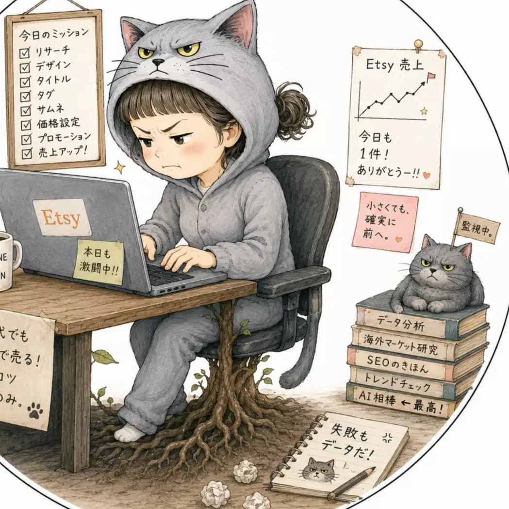 さち岡🐱AI片手に海外デジタル販売に挑戦する心配性系主婦