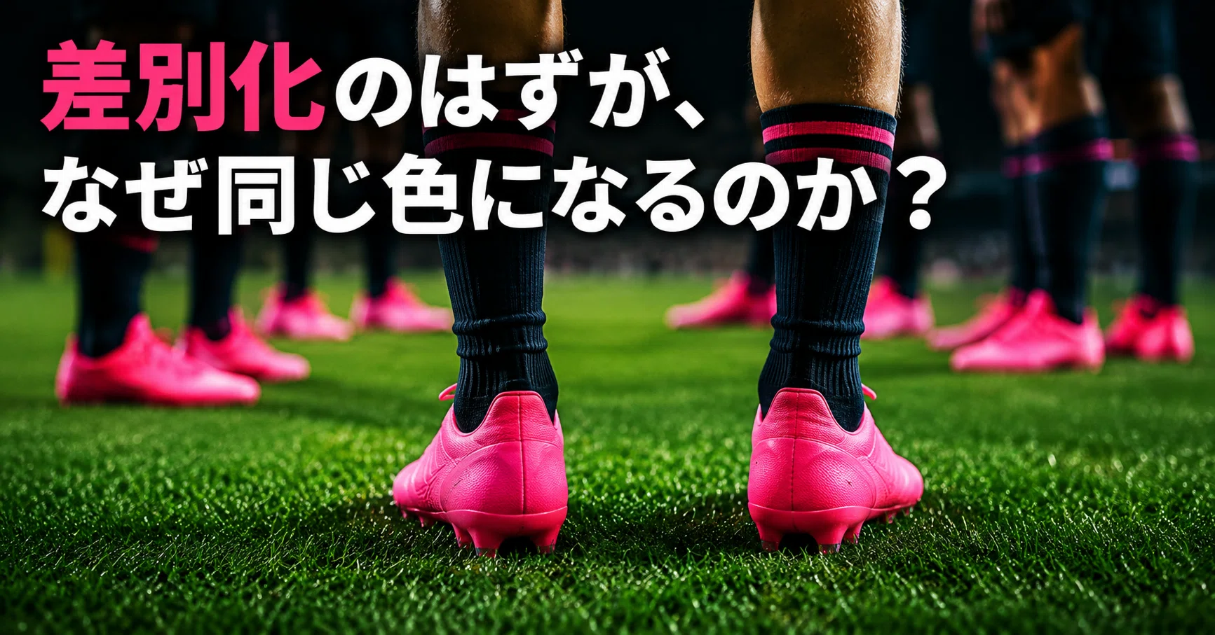 サッカー スパイク ピンク なぜ