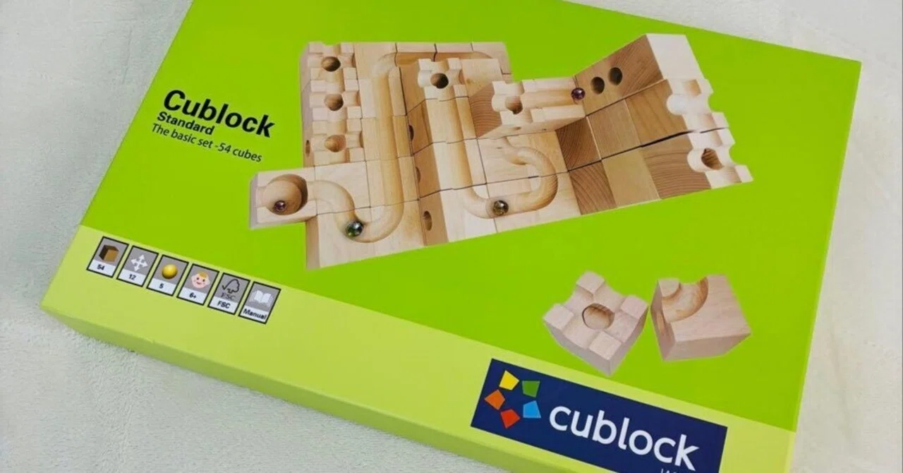 本日見つけた掘り出し物】【訳あり】在庫処分！Cublock 54ピース木製