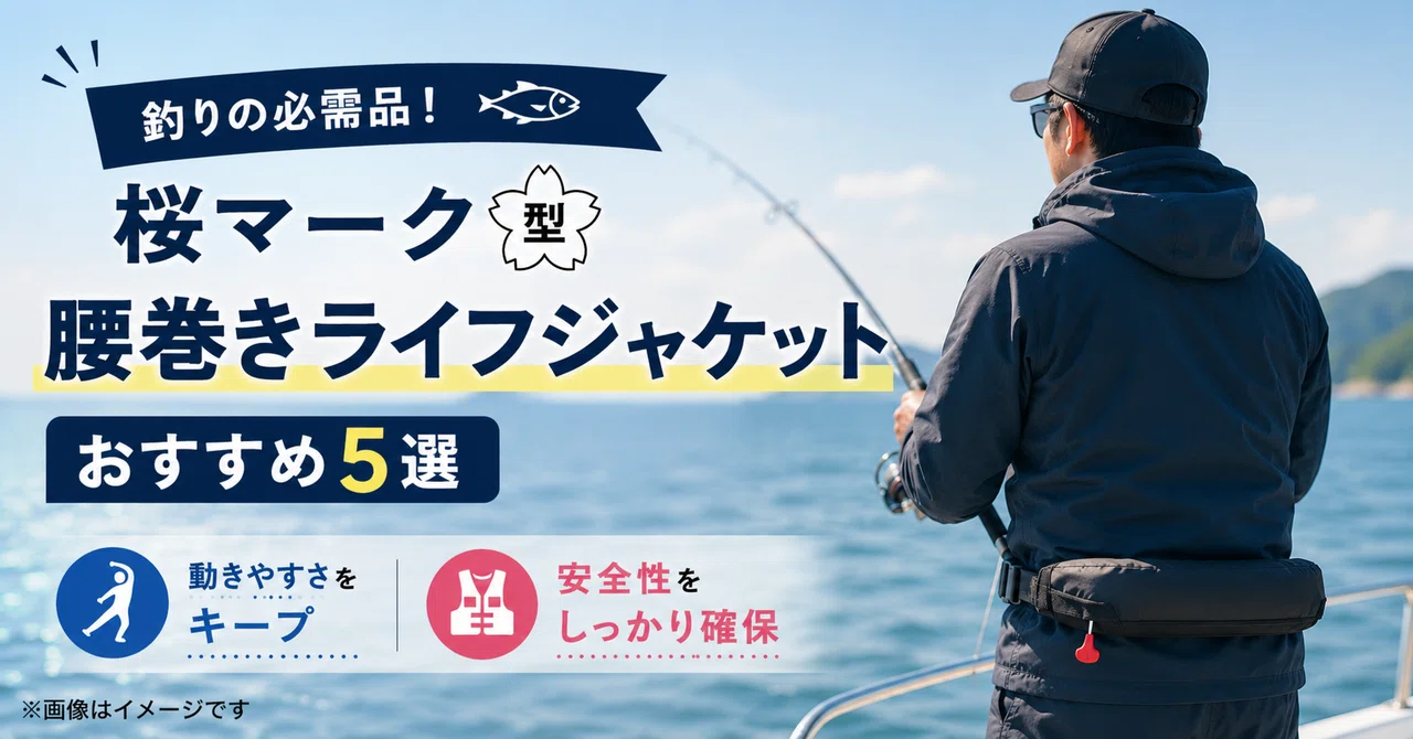 釣りの必需品！桜マーク「腰巻きライフジャケット」おすすめ5選｜動き