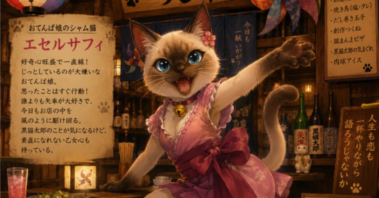 猫太郎 AI協業小説「黒猫太郎ものがたり」その④ー恋とはどんなものかしらー