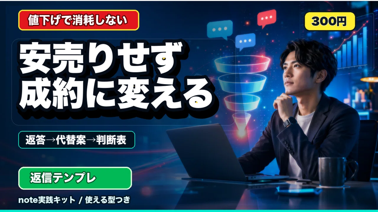 AI商品の値下げ要求を利益を守って成約に変える: 代替オファー設計 