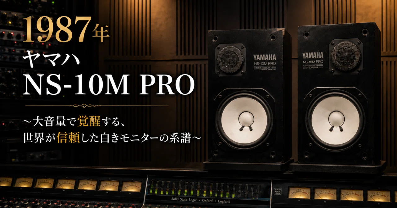 1987年 ヤマハ NS-10M PRO〜大音量で覚醒する、世界が信頼した白き