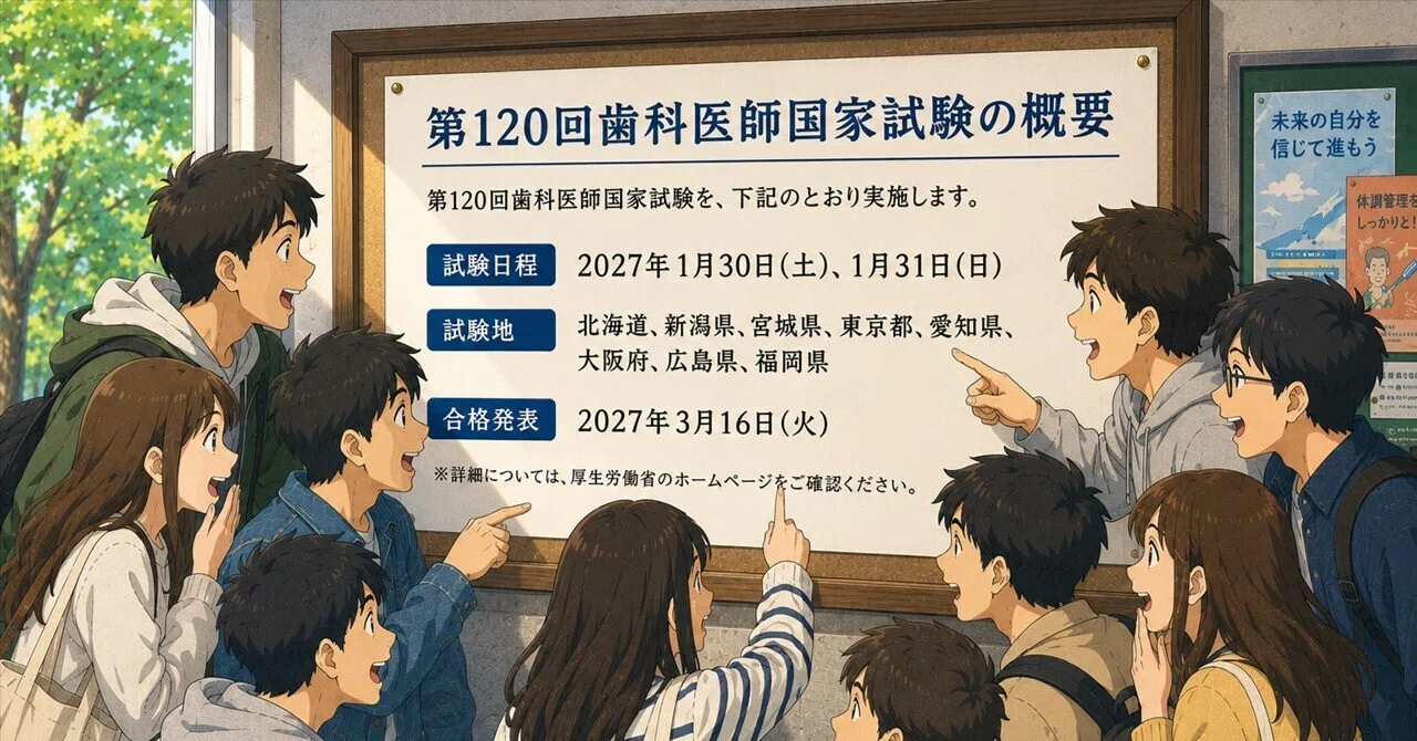 第120回歯科医師国家試験の概要発表｜spee