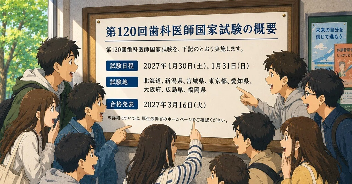 第120回歯科医師国家試験の概要発表｜spee