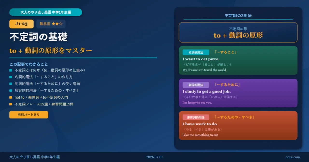 to 動詞 の 原形
