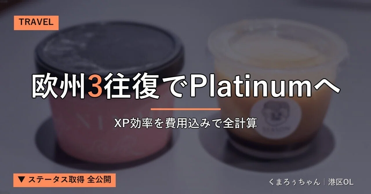 2026年7月最新版】✈️Flying Blue Platinum 年3万XP最安ルート全公開