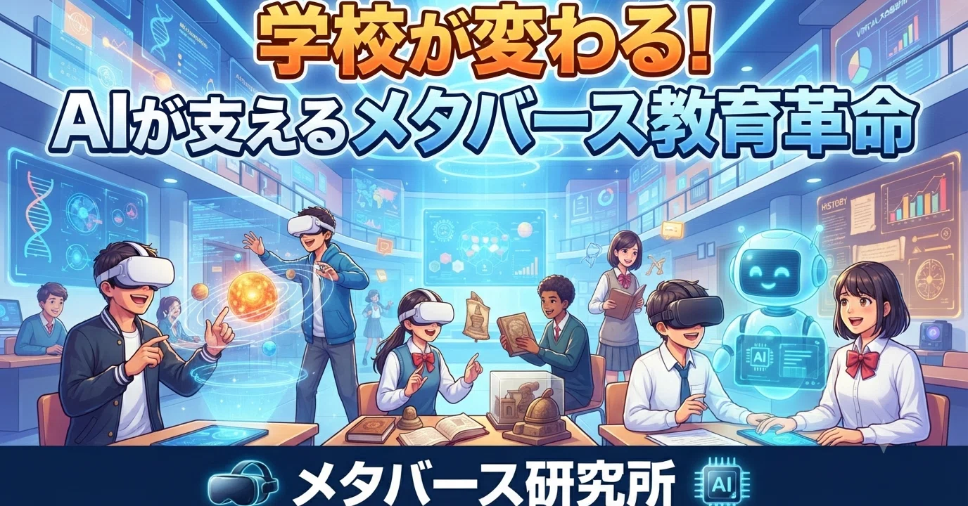 学校が変わる！AIが支えるメタバース教育革命｜メタバース研究所