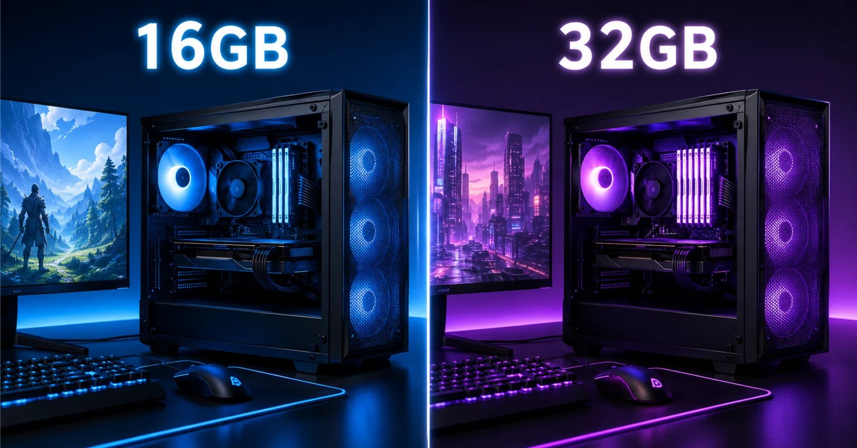 ゲーミングPCのメモリは16GBと32GBどっちが正解？後悔しない選び方を