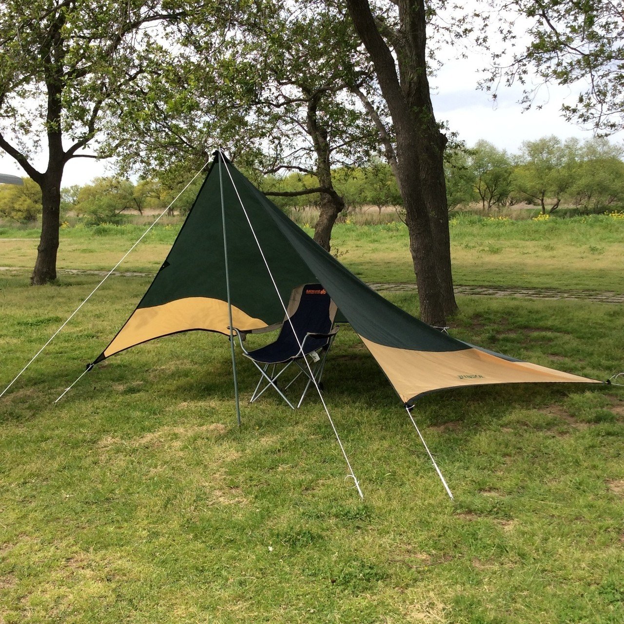 Gwが明けたら 行き当たりばったりの期間も決めずの旅に出る タープの張り方をアレンジング キャンプ場宿泊時の予行練習 不破を継ぐもの Note