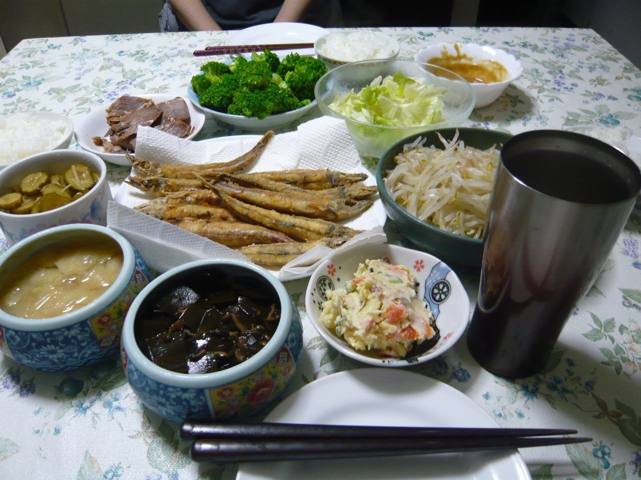 今日の晩御飯 沖イワシの唐揚げとブロッコリー 水野かつひこ Note