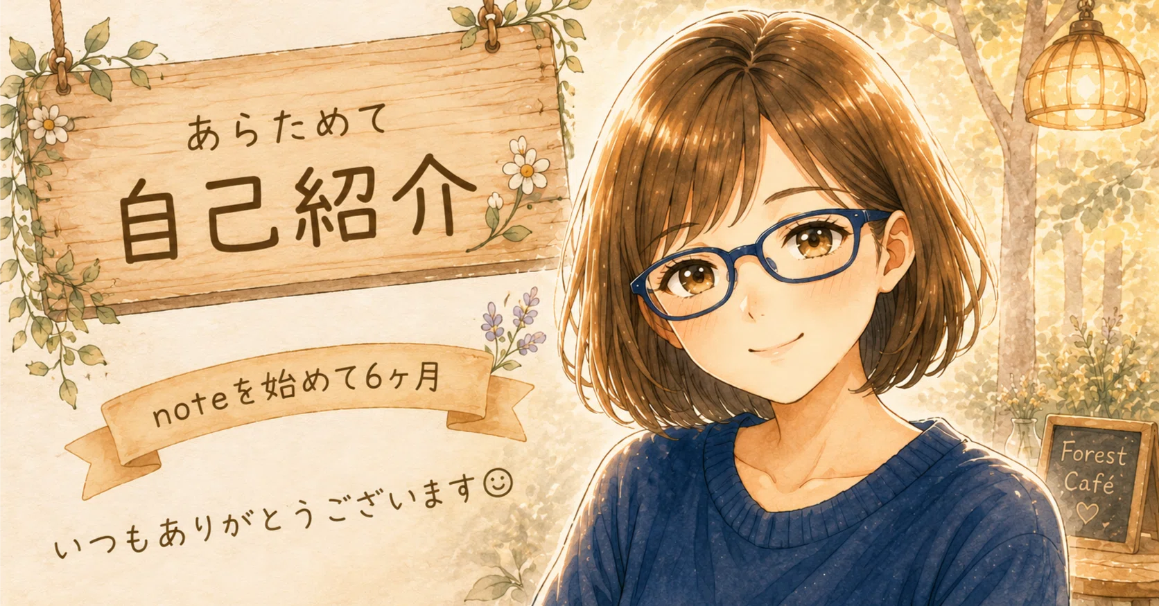 あらためて自己紹介】noteを始めて6ヶ月｜怖がりな私の大きな一歩｜あ