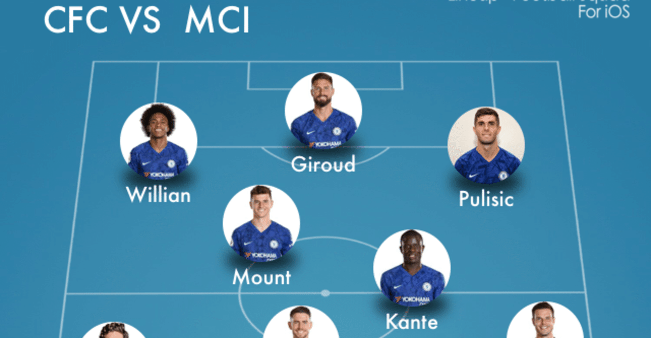 チェルシーvsマンチェスターシティ戦のスタメン予想 Chelsea Fc Info Note