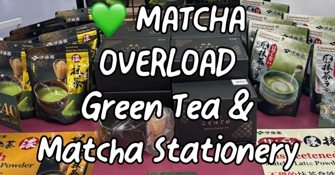 💚 MATCHA OVERLOADGreen Tea & Matcha Stationery are Both Here