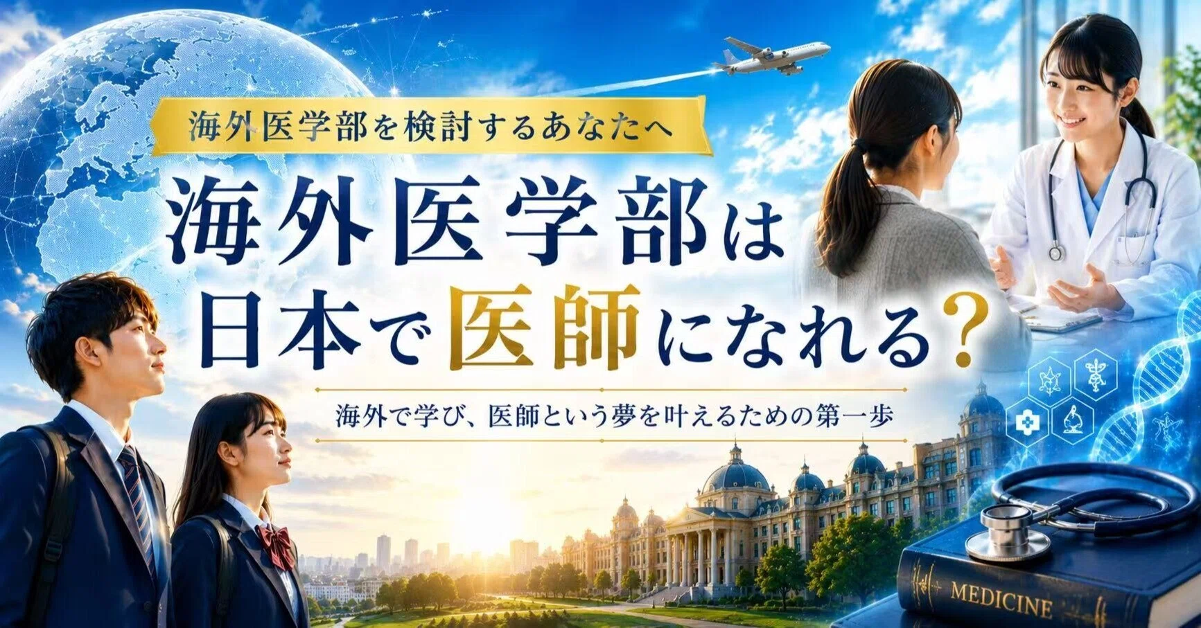 元厚労省職員が教える海外の医学部を卒業して日本で医師になる方法 海外の医学部を卒業して日本で医師になれるのか？国家試験・医師免許