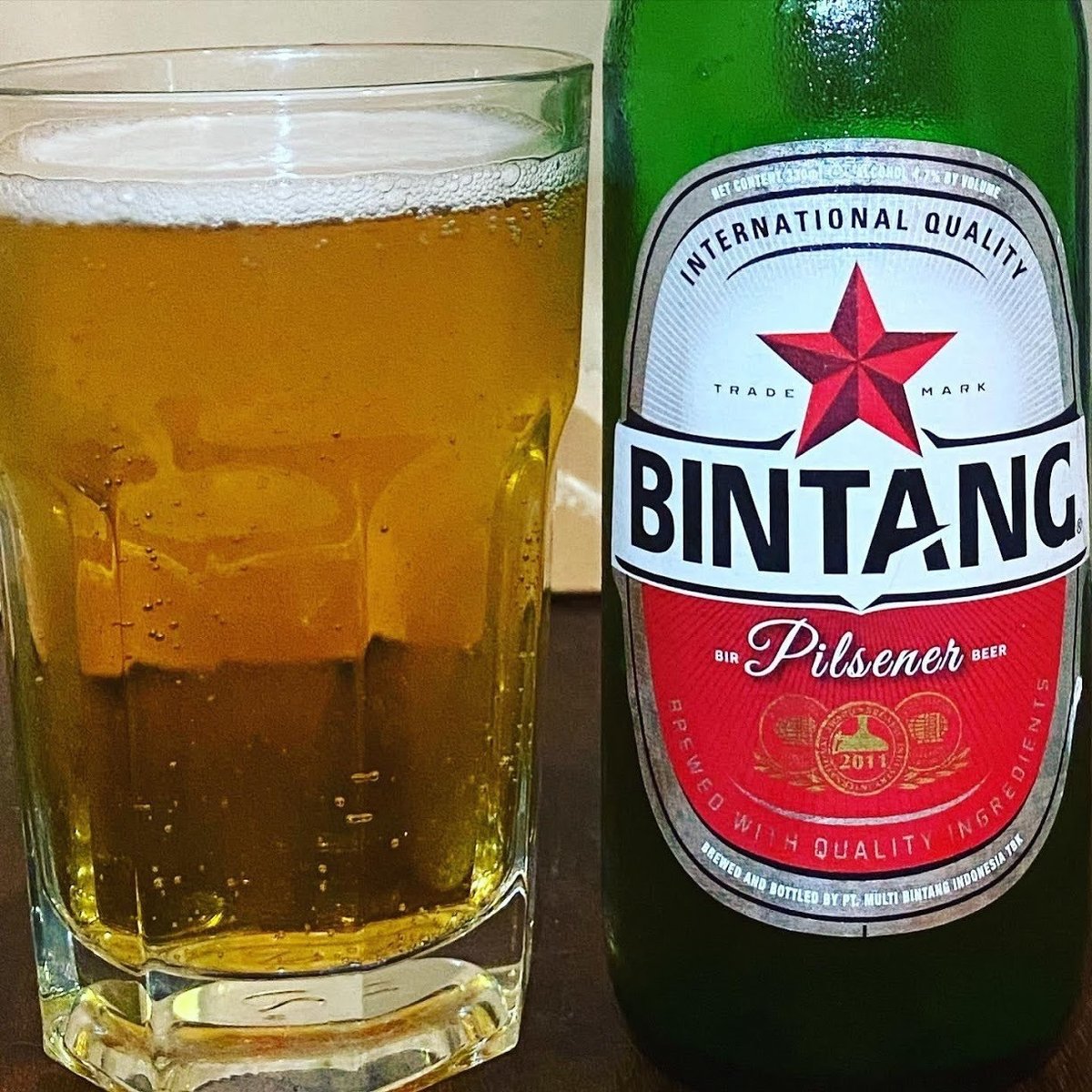 軽い、薄い。でもなんか不思議な満足感がある。BINTANG  