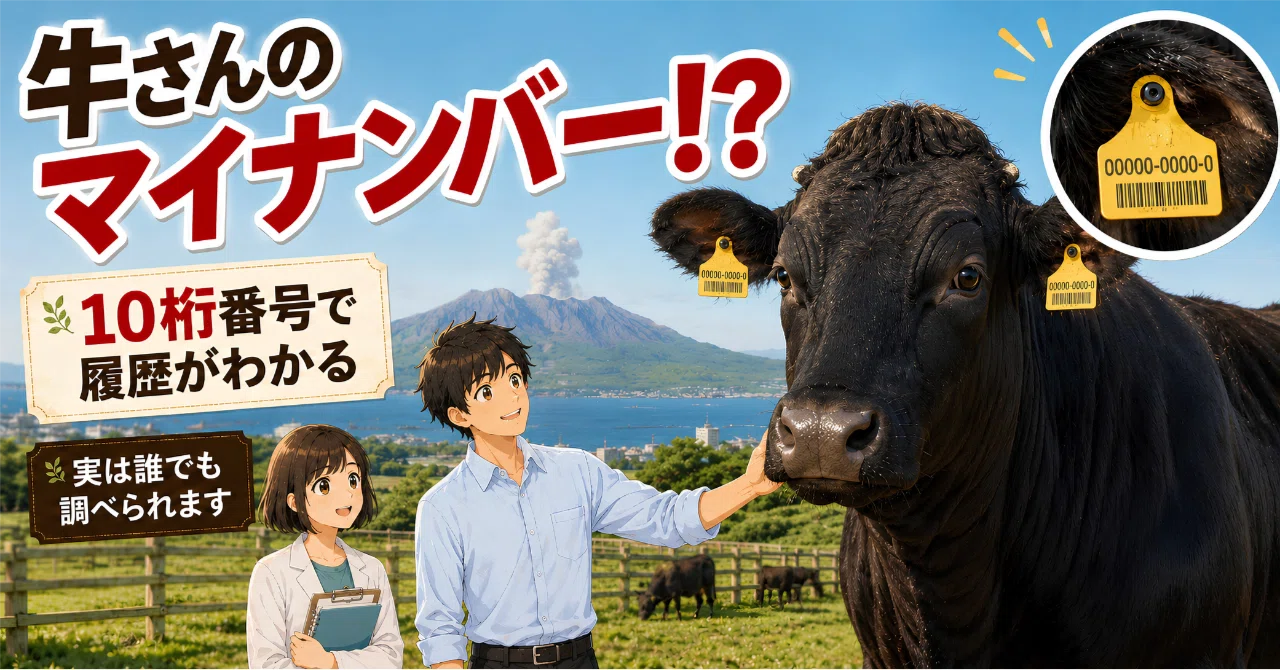 牛さんの履歴、実は誰でも調べられます｜鹿児島の表示問題から考える