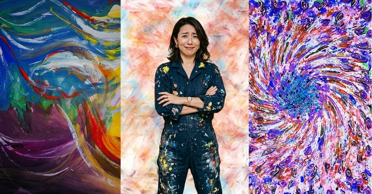 抽象的な油彩画 孤独感 孤独、挫折、生きづらさを抱える人へ。悩みを軽くして自己肯定感を