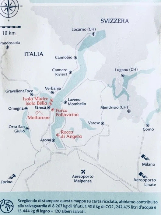 マッジョーレ湖 Lago Maggiore ボッロメオ宮殿 Palazzo Borromeo 湖に浮かぶ宝石箱のような庭園 Nao Masunaga Note