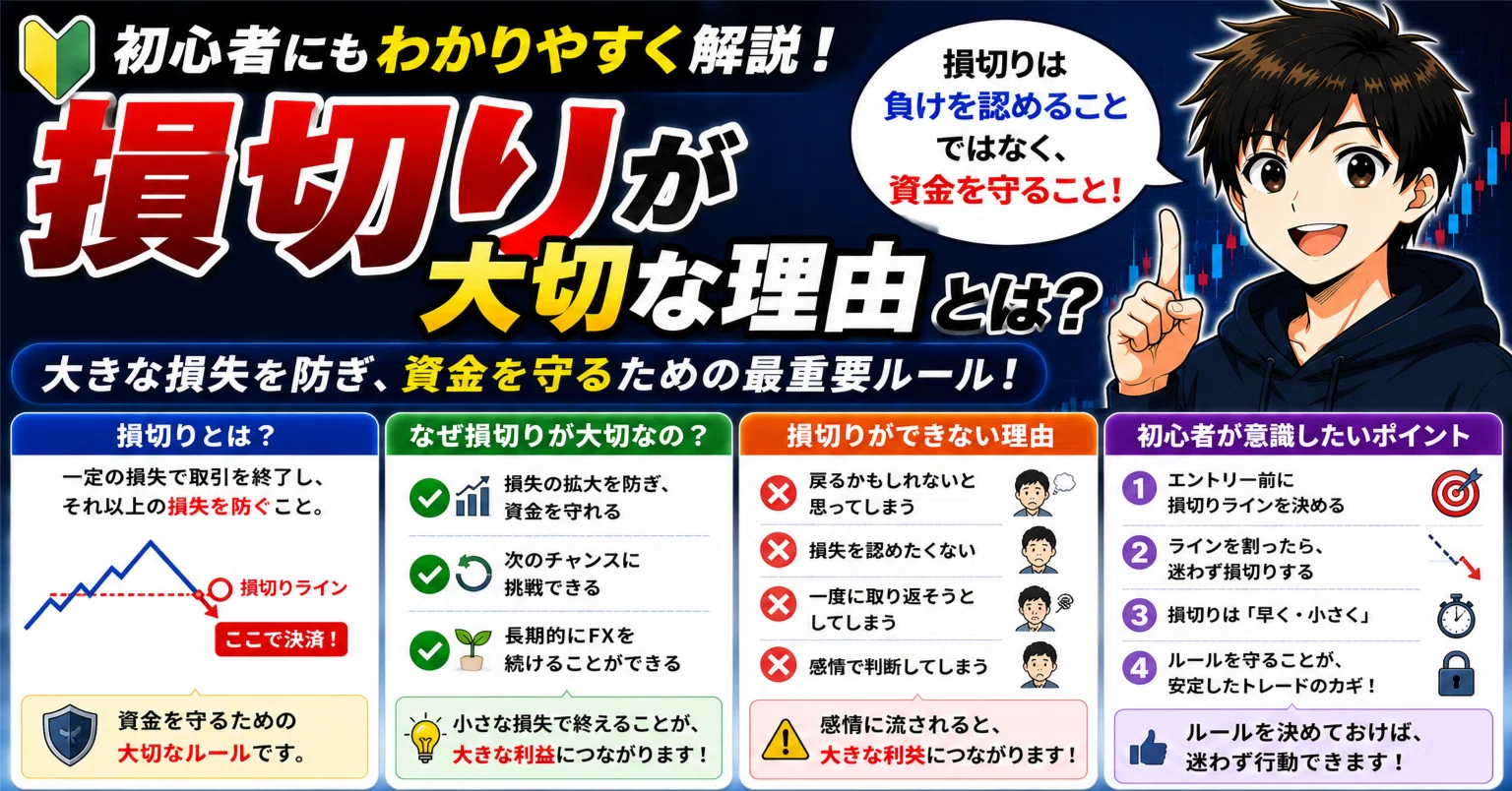 損切りが大切な理由とは？初心者にもわかりやすく解説｜FX初心者ガイド