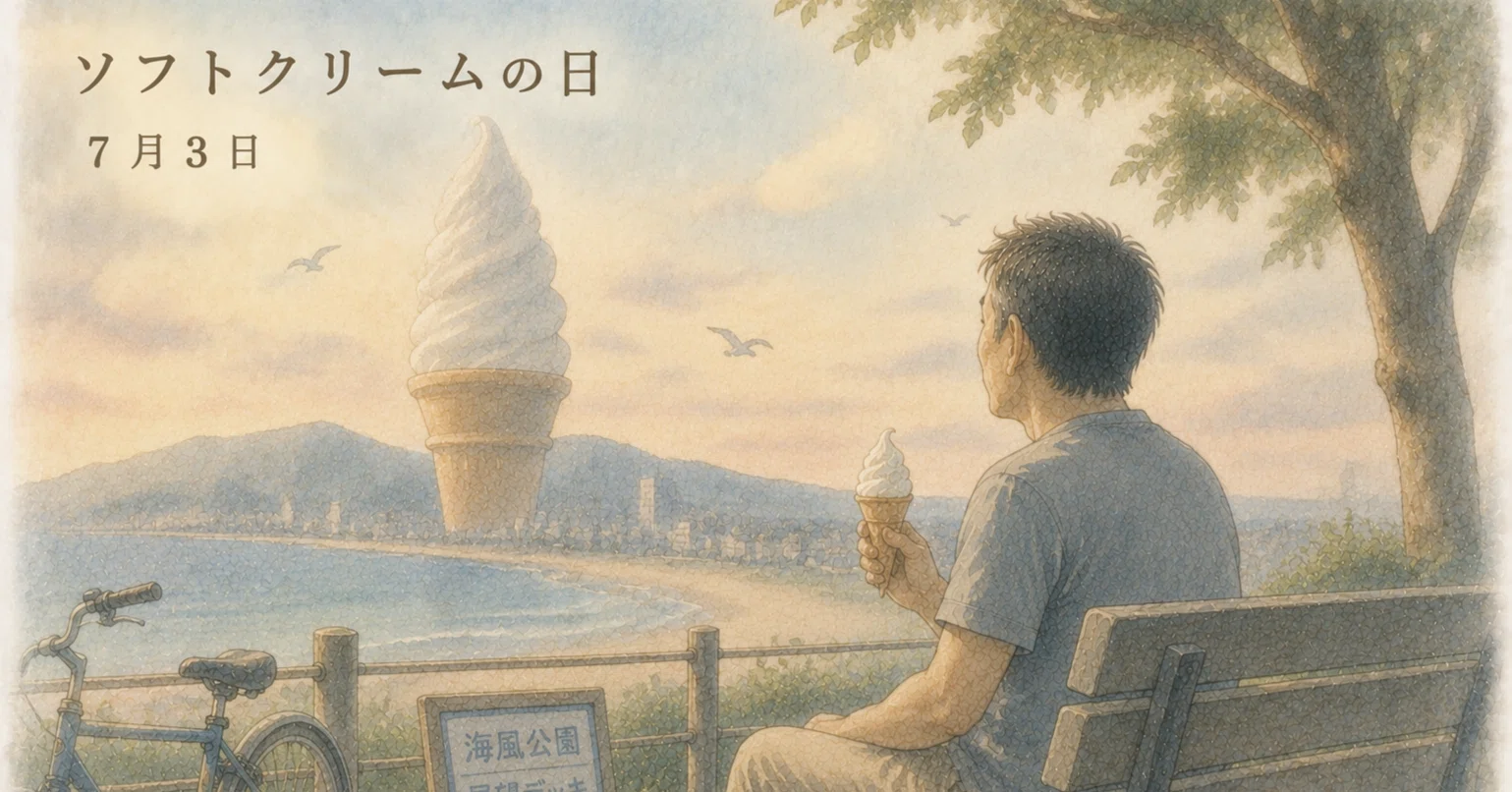 初めての甘さ、夏の余白に染みる｜ソフトクリームの日｜2026年7月3日