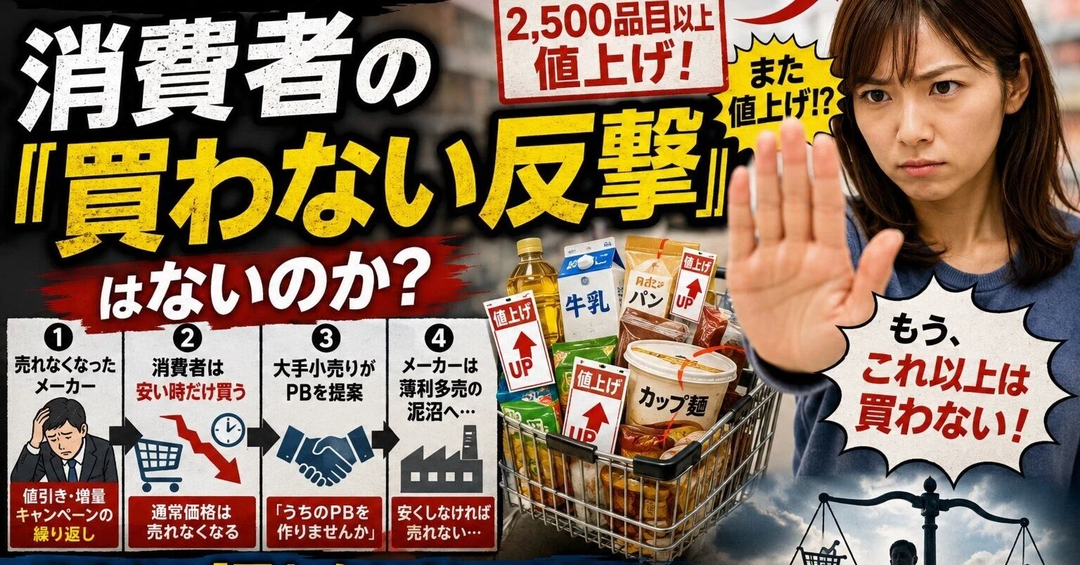 買い上げ点数減少の現実〜消費者の「買わない反撃」はないのか】｜小林
