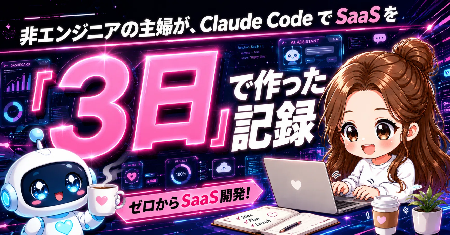 非エンジニアの主婦が、Claude Code で SaaS を「3日」で作った記録