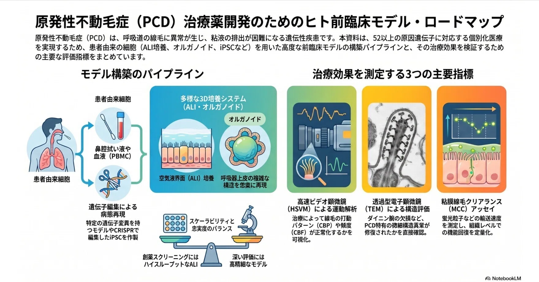 原発性線毛運動不全症（PCD）：iPS細胞と遺伝子編集で進化する『ヒト