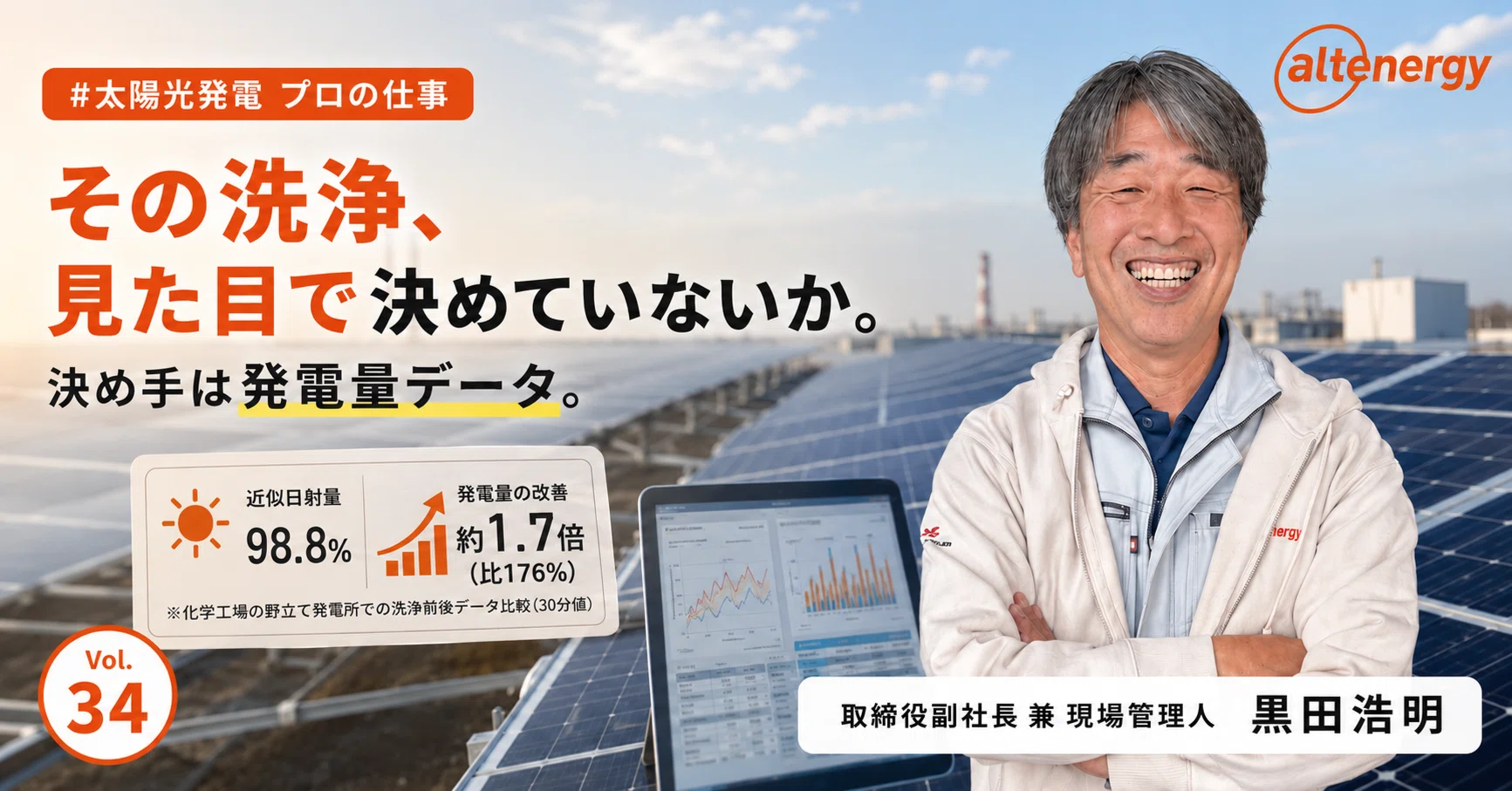 太陽光パネルの洗浄は必要か──「汚れの実害」を発電量データで測って