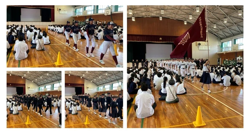 【次の舞台へ！近畿・全国大会および夏の大会に向けた壮行式を行いました】海南高校