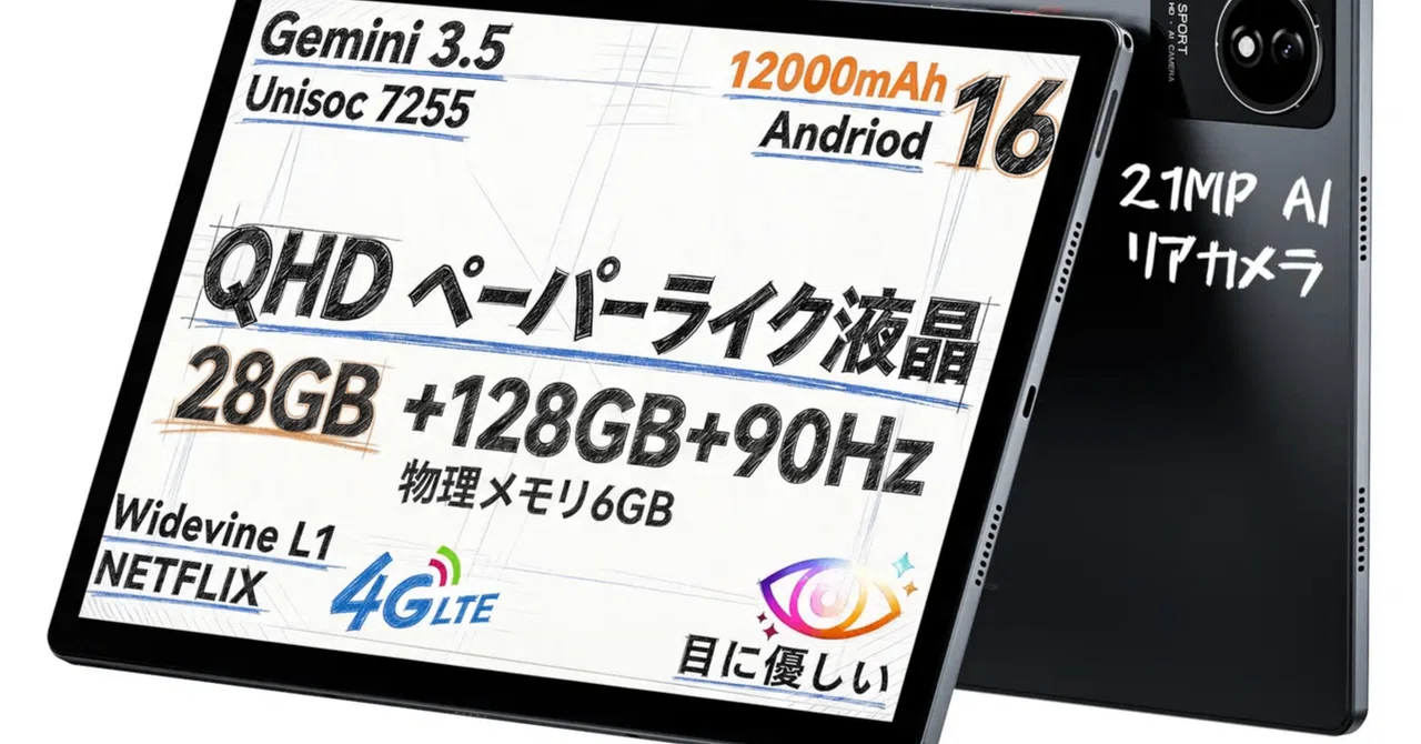 BMAX AG液晶タブレット I13 徹底レビュー：最新Android 16と圧倒的