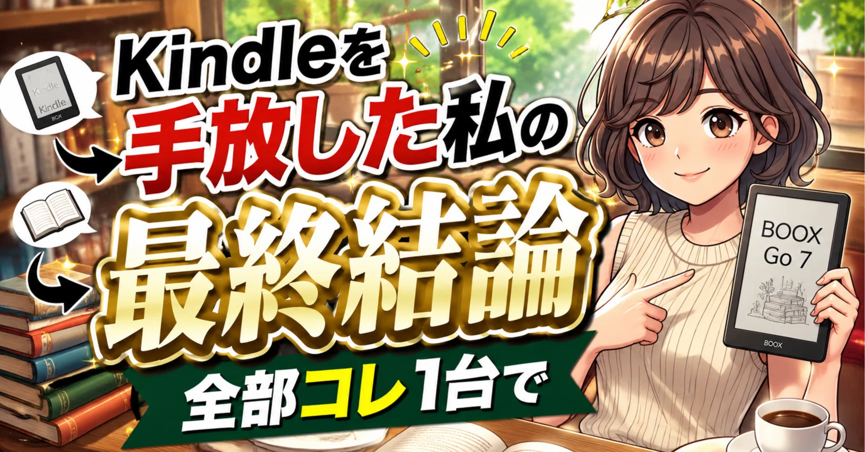 衝撃レビュー】私がKindleを手放した本当の理由。BOOX Go 7が「最強の