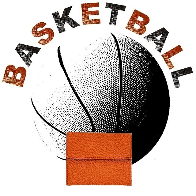 バスケ革 コンパクト財布 ブラックエディション NADAYA SPORTS 楽天