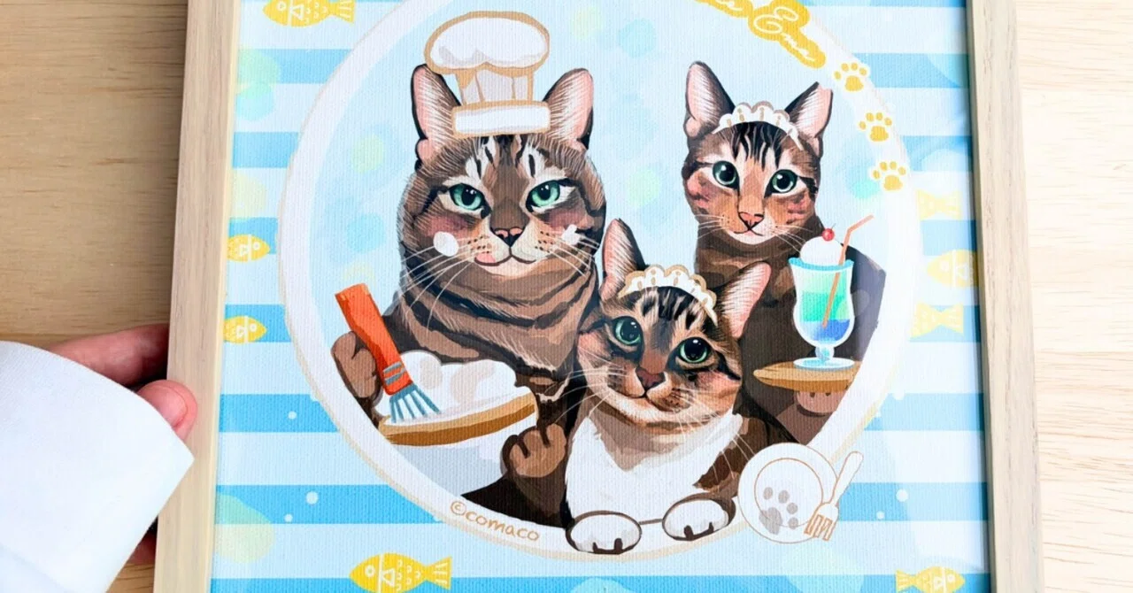 大阪｜7月4、5日作品展示情報｜こまこ ｜愛猫と暮らす似顔絵作家🐈