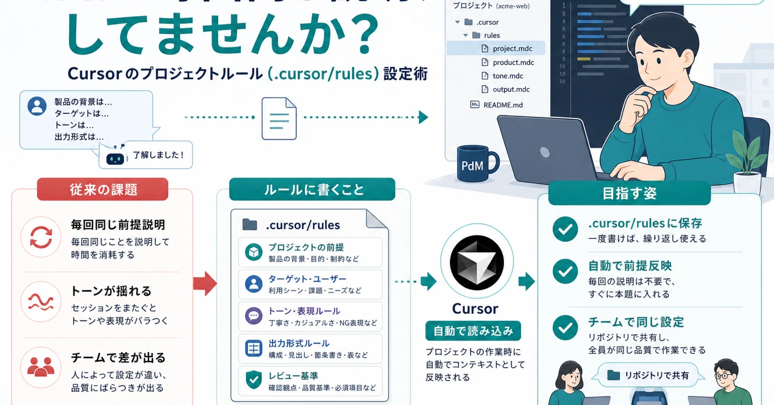 AIに毎回同じ説明、してませんか？｜Cursorのプロジェクトルール