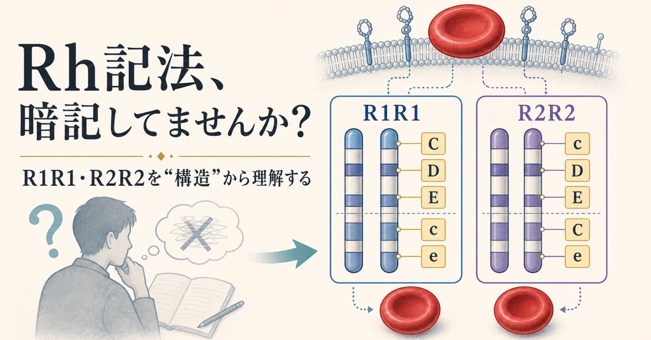 Rh記法、暗記してませんか？ーR1R1・R2R2を“構造”から理解するー｜あずう🩸@臨床検査技師|輸血&免疫&血液|医学知識