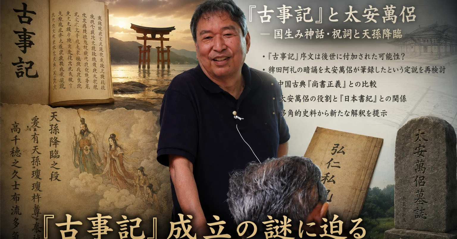 服部静尚＠古代史講演2026第3回『古事記』と太安萬侶｜竹村順弘