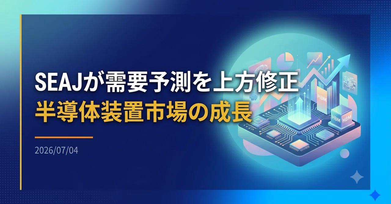 Seaj 【ニュース】SEAJ、半導体・FPD製造装置需要予測を上方修正|Yoshi_eco