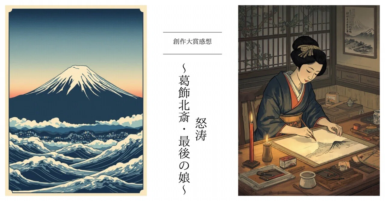 創作大賞感想 | 怒涛 〜葛飾北斎・最後の娘〜｜影山さくら