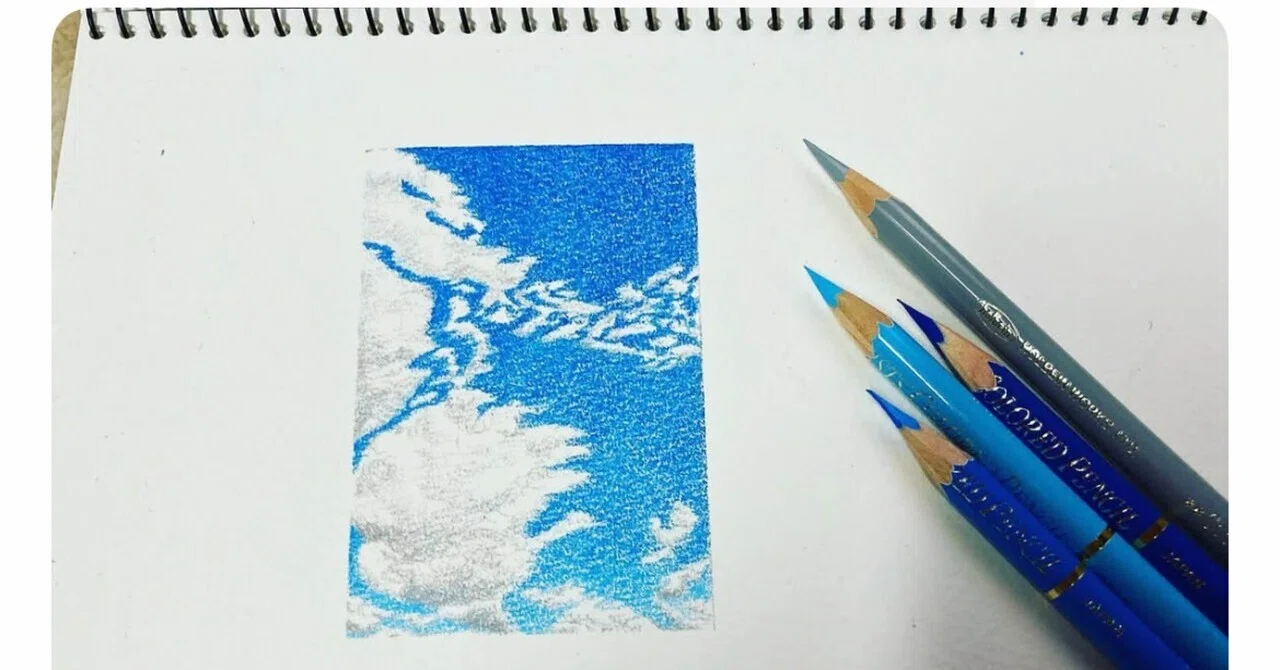 1000人の皆さまへ。空の絵から始まったInstagramの記録｜shiho【色鉛筆画】