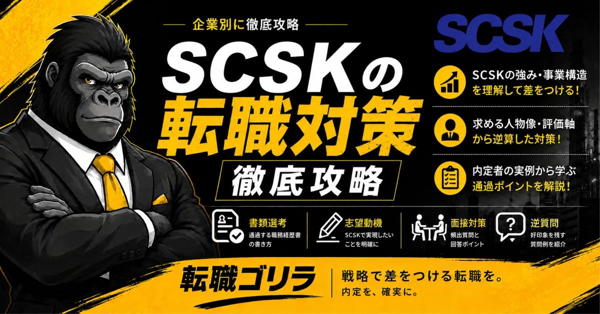 [SCSK] Job Change Strategy 100 Pages | Mid-career Interview, Document ...