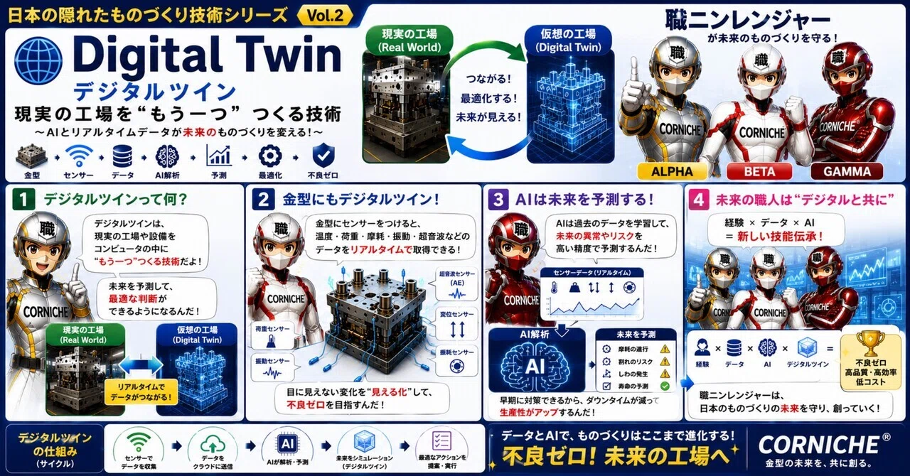 🌐 日本の隠れたものづくり技術シリーズ Vol.2🤖 Digital Twin